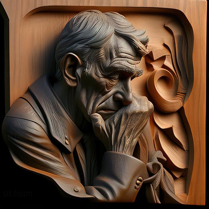 3D model John Sloan American artist (STL)